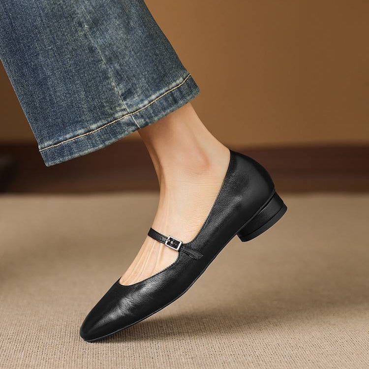 Felya Genuine Leather Flats