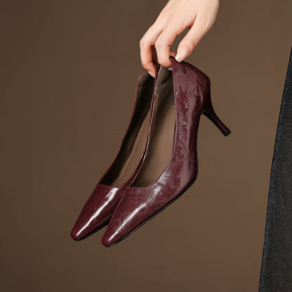 Brucia Genuine Leather Heels