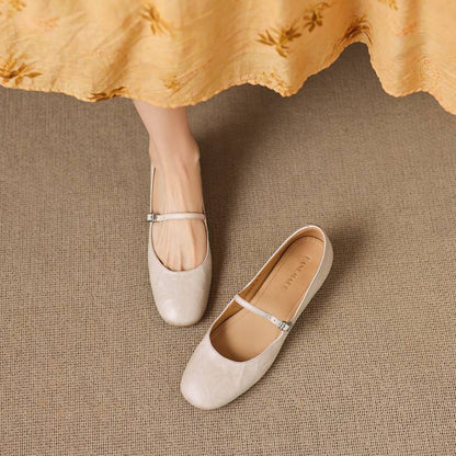 Felya Genuine Leather Flats