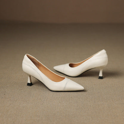 Elyra Genuine Leather Heels