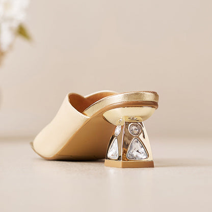 Avela Genuine Leather Toe-Loop Sandals