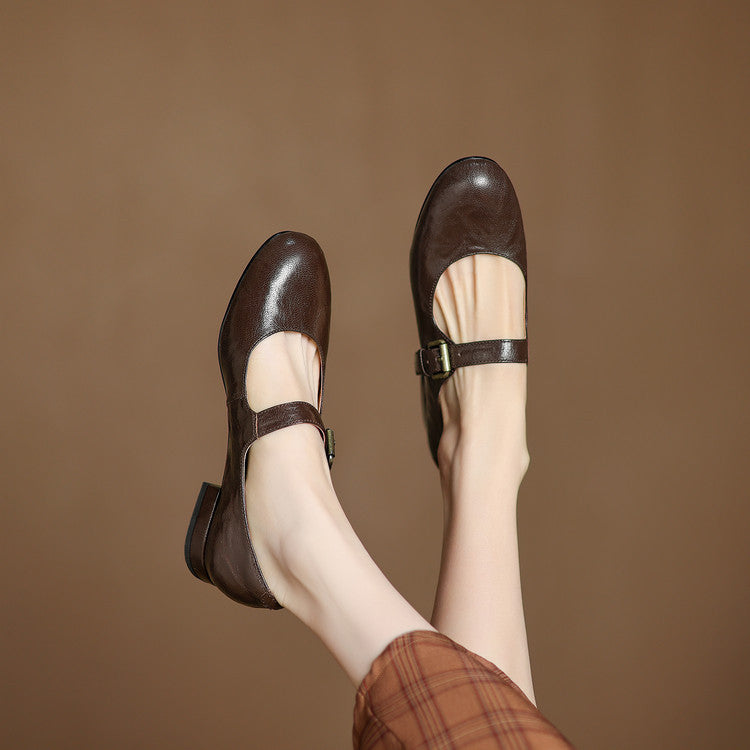 Elva Genuine Leather Shoes