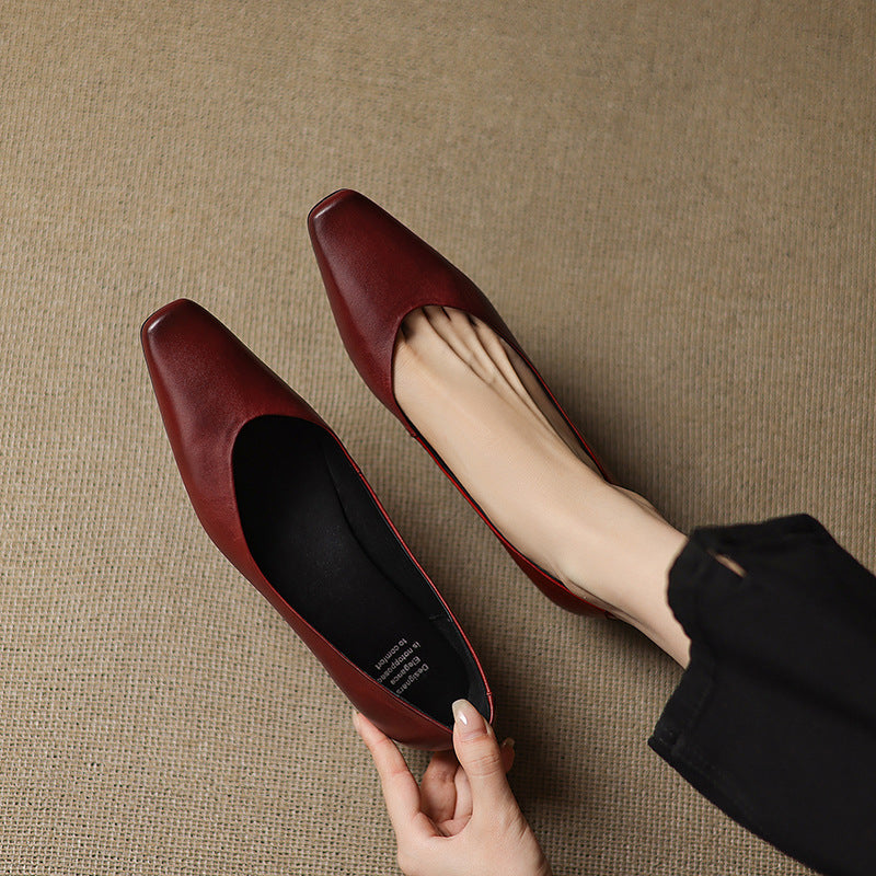 Lyra Genuine Leather Flats