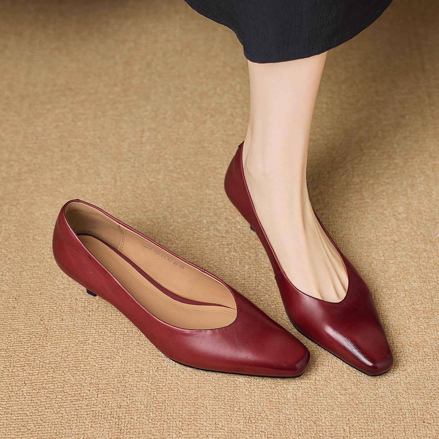 Elara Genuine Leather Heels