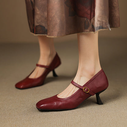Kedy Genuine Leather Heels