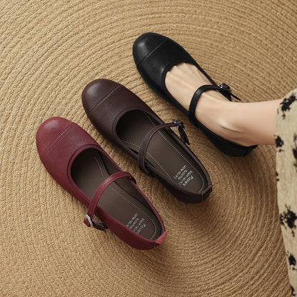 Bruna Genuine Leather Flats