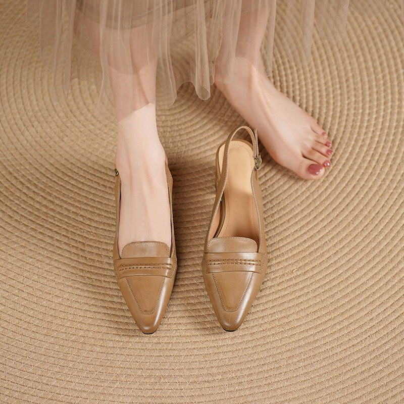 Zoryl Genuine Leather Heels