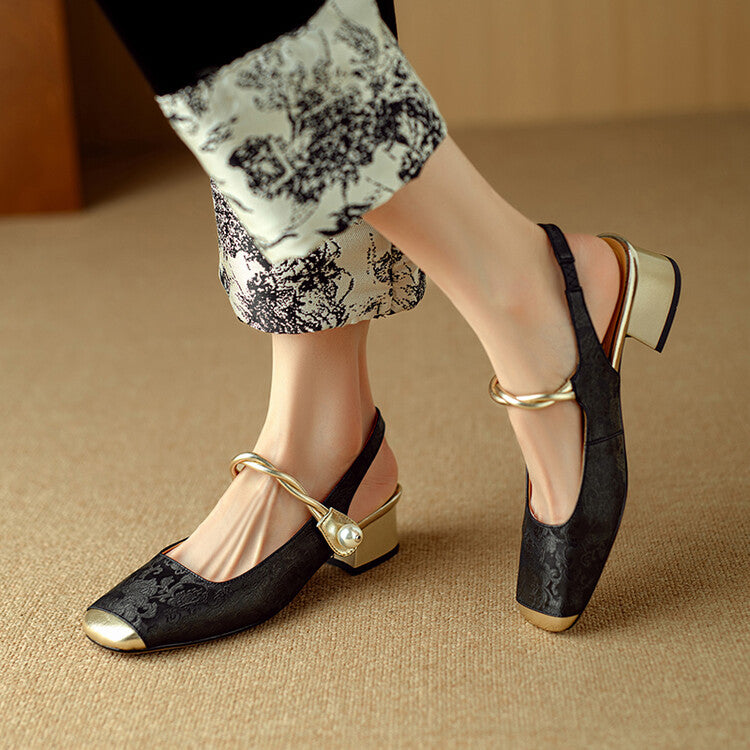 Galene Leather Heels