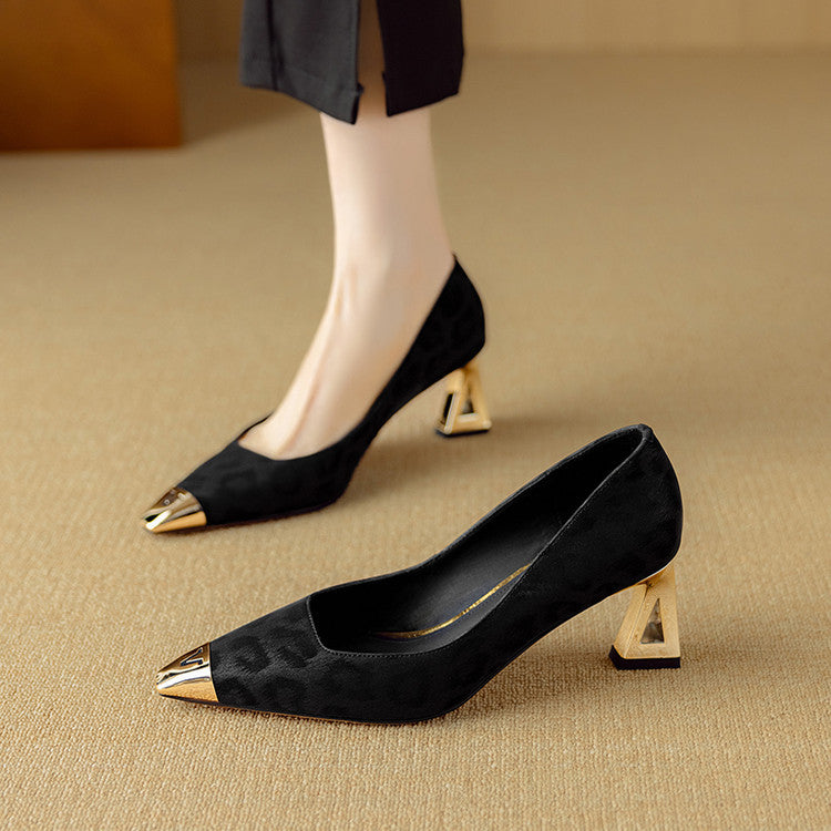 Vania Genuine Leather Heels