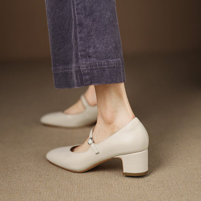 Cadrel Genuine Leather Pumps