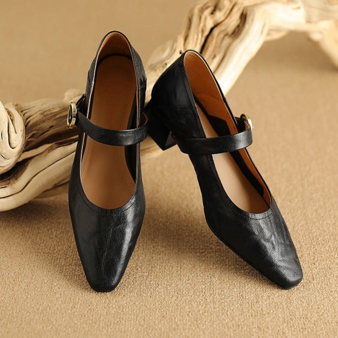 Merlot Genuine Leather Heels