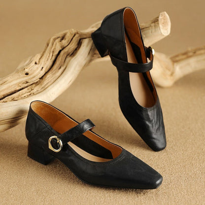 Merlot Genuine Leather Heels