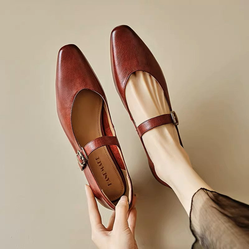 Roxel Genuine Leather Flats