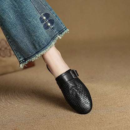 Hailey Genuine Leather Mules