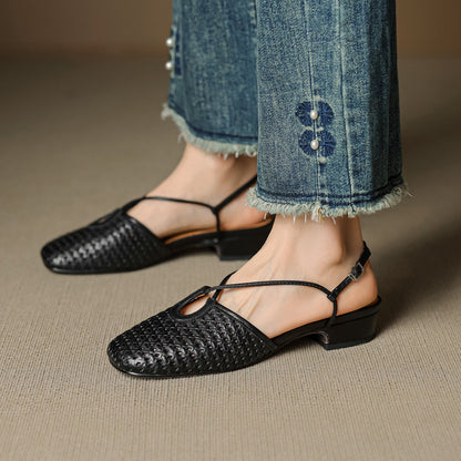 Opal Genuine Leather Slingbacks