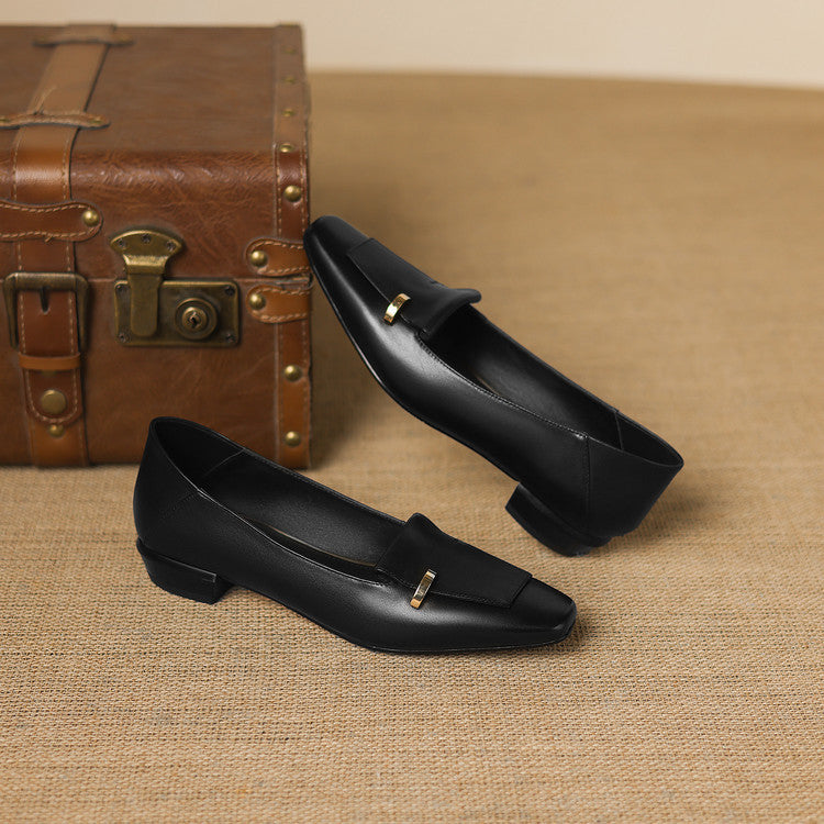 Dalia Genuine Leather Loafer Pumps