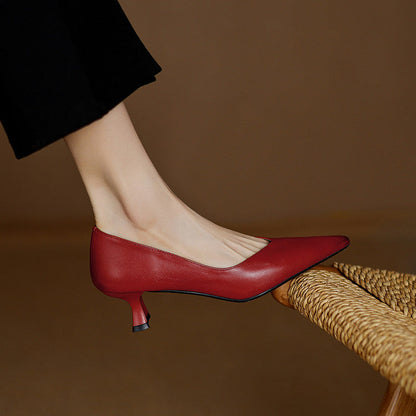Loxey Genuine Leather Heels