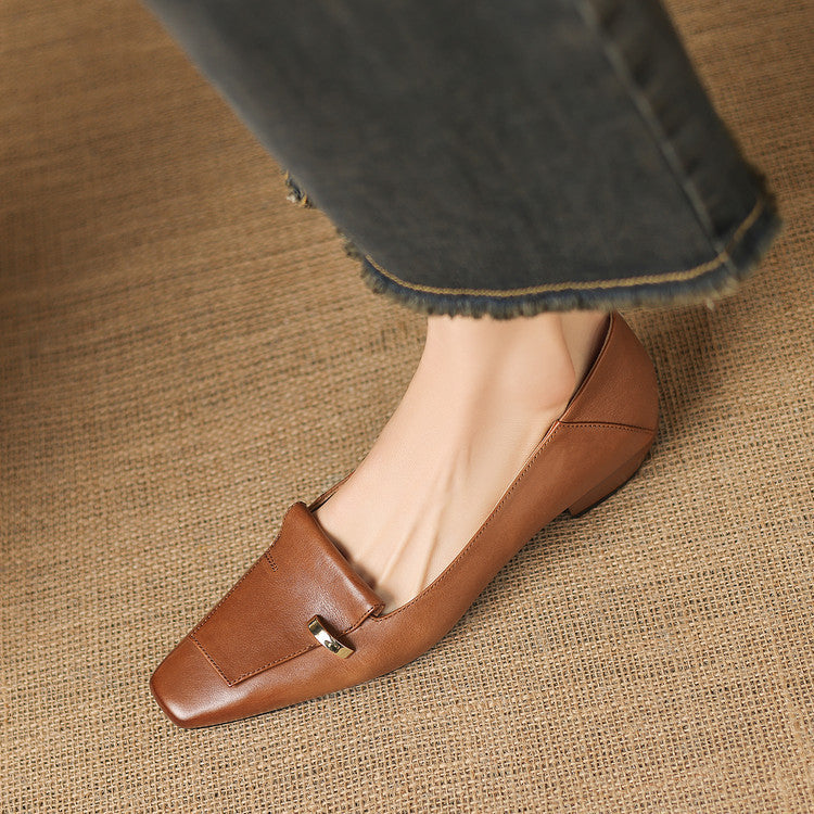 Dalia Genuine Leather Loafer Pumps