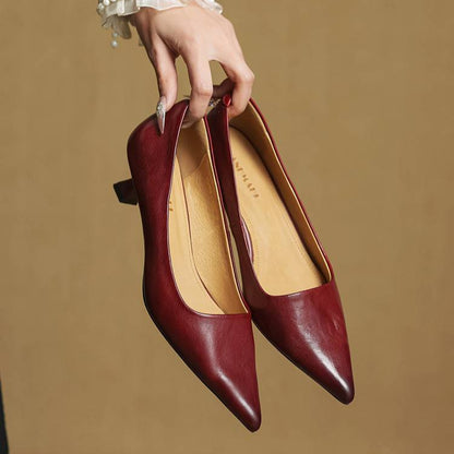 Loria Genuine Leather Heels