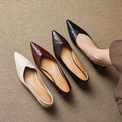Aelra Genuine Leather Pumps