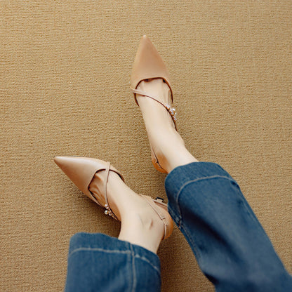 Dahlia Genuine Leather Heels