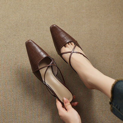 Velora Genuine Leather Mules