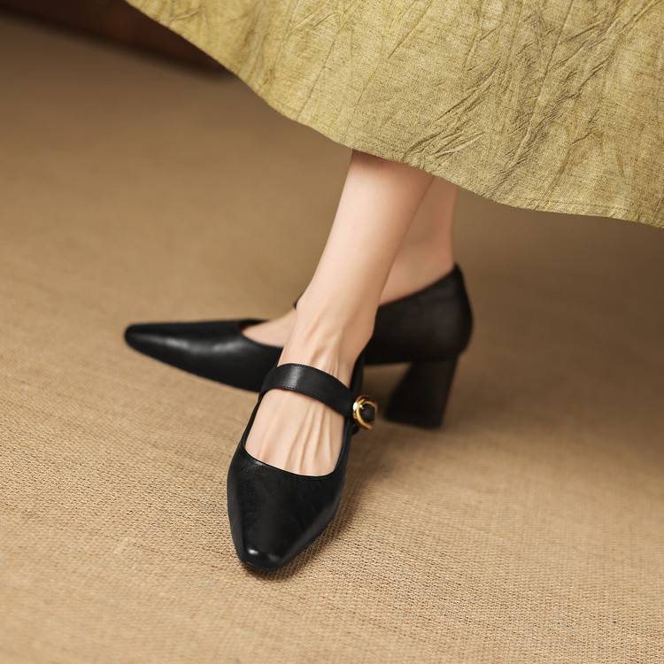 Nessa Genuine Leather Heels