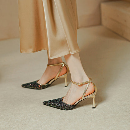 Viora Genuine Leather Heels