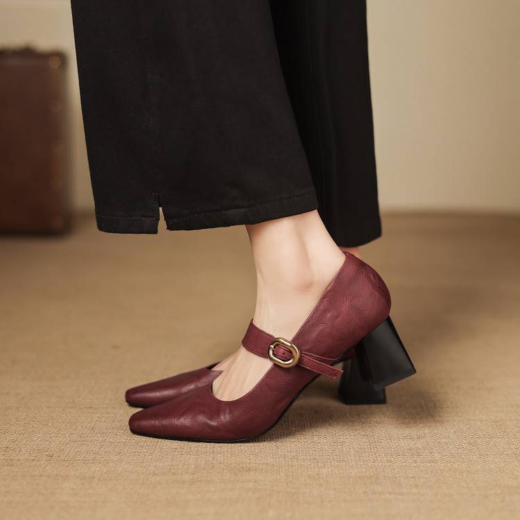 Nessa Genuine Leather Heels