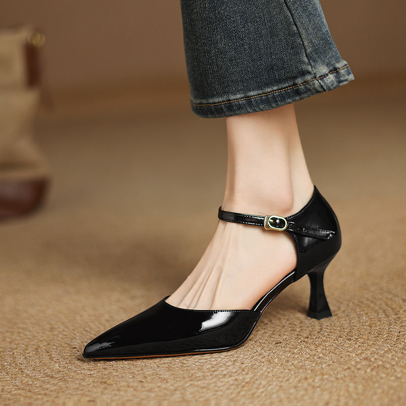 Trela Genuine Leather Heels