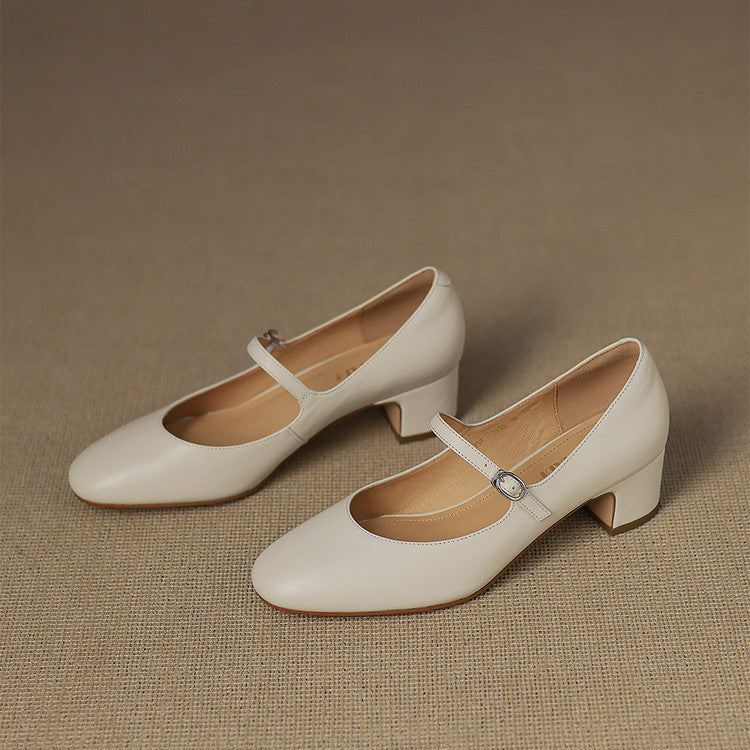 Blare Genuine Leather Heels
