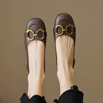 Brylo Genuine Leather Slingbacks