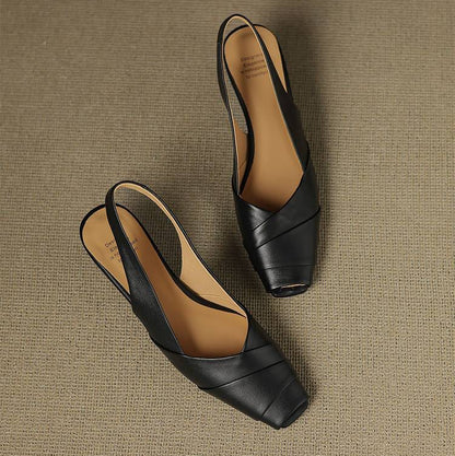 Kelly Genuine Leather Slingbacks
