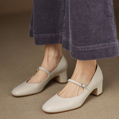 Blare Genuine Leather Heels