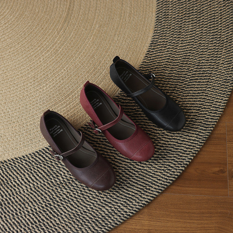 Bruna Genuine Leather Flats