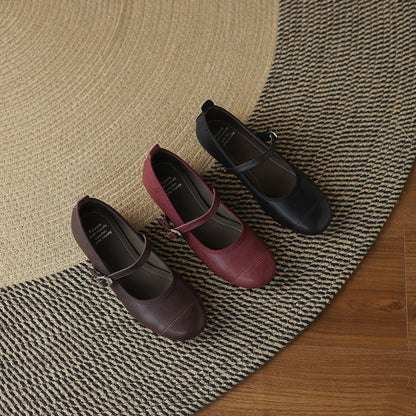 Bruna Genuine Leather Flats