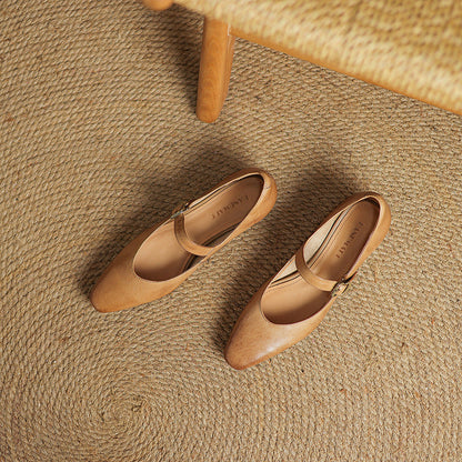 Maira Genuine Leather Heels