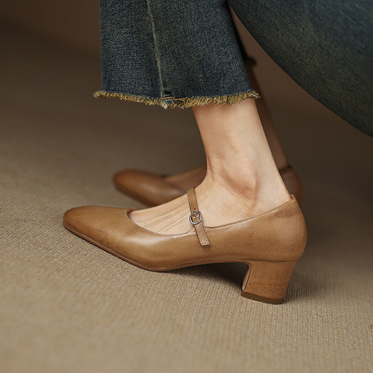 Cadrel Genuine Leather Pumps