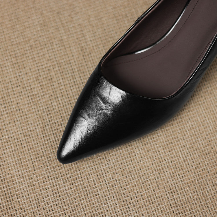 Emey Genuine Leather Heels