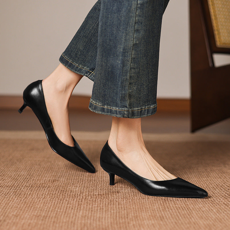 Ayra Genuine Leather Heels