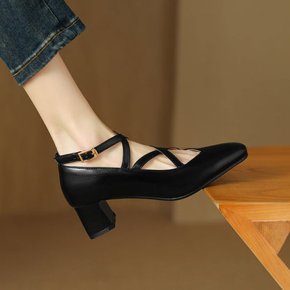 Elda Leather Heels