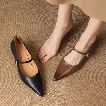 Felcia Genuine Leather Heels