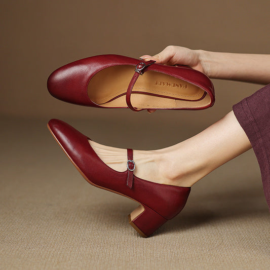 Blare Genuine Leather Heels