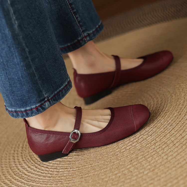 Bruna Genuine Leather Flats