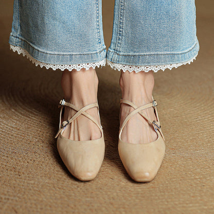 Eclan Genuine Leather Flats