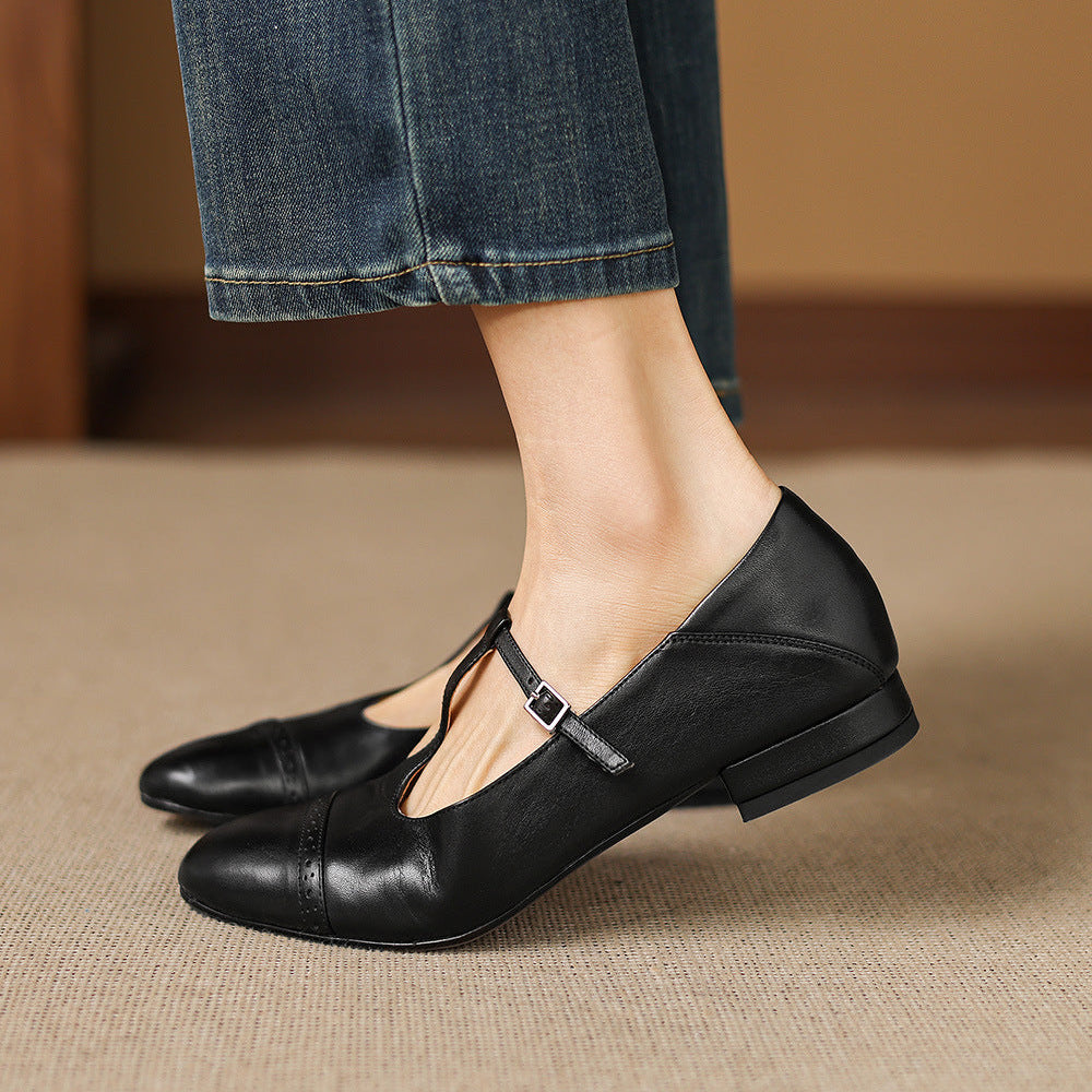 Myzor Genuine Leather Flats