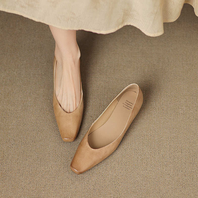 Lyra Genuine Leather Flats