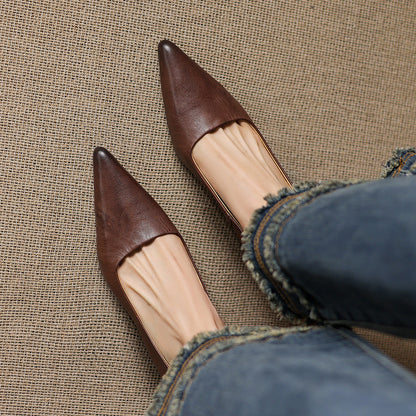 Bria Genuine Leather Heels