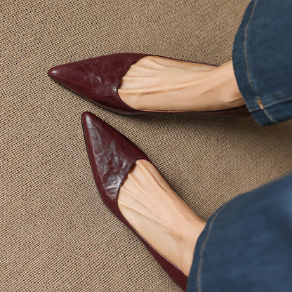 Jovia Genuine Leather Heels