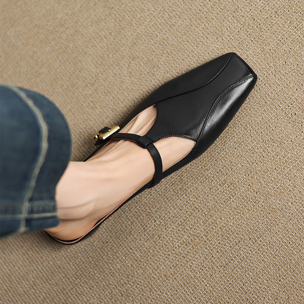 Keva Genuine Leather Mules